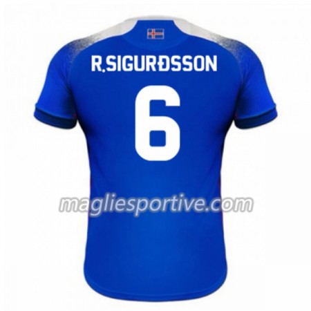 Completo Calcio Islanda R.Sigurdsson 6 Divisa Prima Mondiali 2018